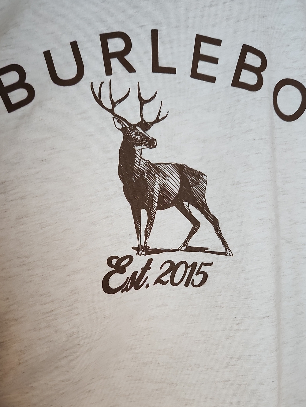 BURLEBO Short-Sleeve Tee with Deer Graphic